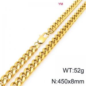 SS Gold-Plating Necklace - KN296461-ZZ