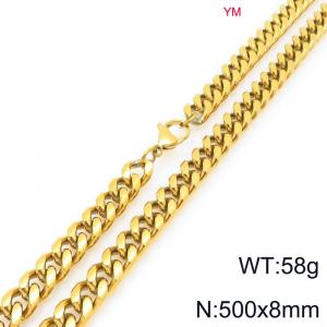 SS Gold-Plating Necklace - KN296468-ZZ