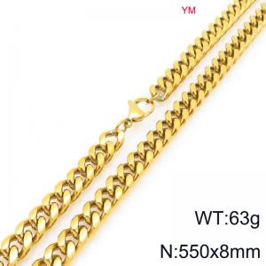 SS Gold-Plating Necklace - KN296469-ZZ