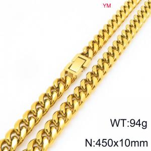 SS Gold-Plating Necklace - KN296473-ZZ