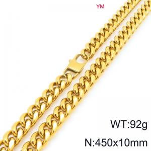 SS Gold-Plating Necklace - KN296479-ZZ