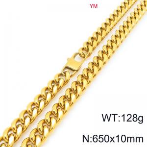 SS Gold-Plating Necklace - KN296483-ZZ