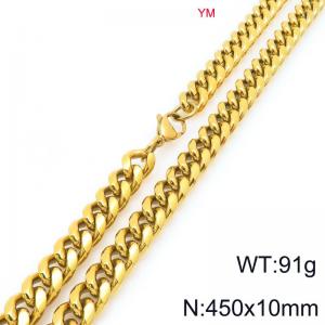 SS Gold-Plating Necklace - KN296485-ZZ