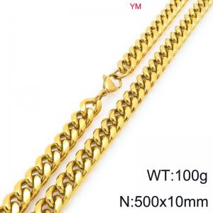 SS Gold-Plating Necklace - KN296486-ZZ
