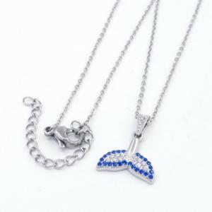 Stainless Steel Stone Necklace - KN297076-KD