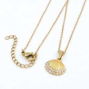 Stainless Steel Stone Necklace - KN297077-KD