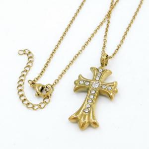 Stainless Steel Stone Necklace - KN297081-KD
