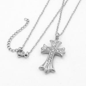 Stainless Steel Stone Necklace - KN297082-KD