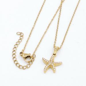 Stainless Steel Stone Necklace - KN297086-KD