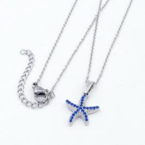 Stainless Steel Stone Necklace - KN297087-KD