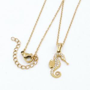 Stainless Steel Stone Necklace - KN297088-KD