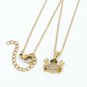 Stainless Steel Stone Necklace - KN297091-KD