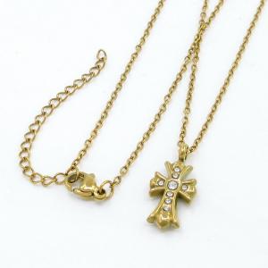 Stainless Steel Stone Necklace - KN297094-KD
