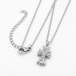 Stainless Steel Stone Necklace - KN297095-KD