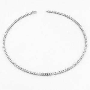 Stainless Steel Stone Necklace - KN297100-KD