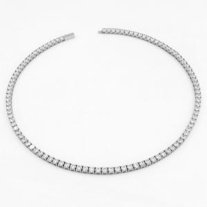Stainless Steel Stone Necklace - KN297102-KD