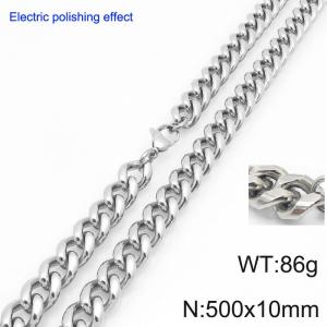 Stainless Steel Necklace - KN297448-Z