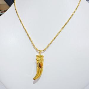 SS Gold-Plating Necklace - KN297603-SXSJ
