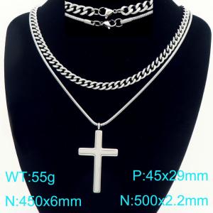 Stainless Steel Necklace - KN297667-Z