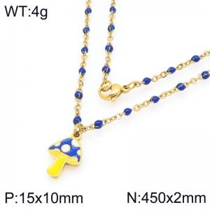 SS Gold-Plating Necklace - KN297675-Z