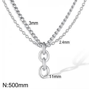 Stainless Steel Necklace - KN297812-Z