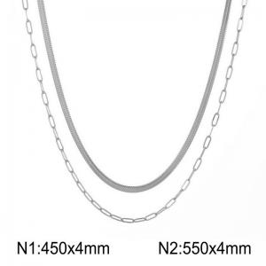 Stainless Steel Necklace - KN297814-Z