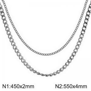 Stainless Steel Necklace - KN297818-Z