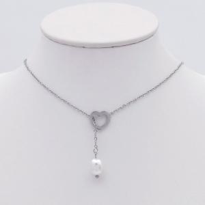 Stainless Steel Necklace - KN298069-HDJ