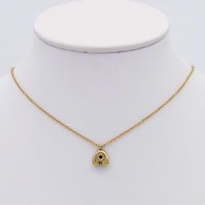 SS Gold-Plating Necklace - KN298076-HDJ