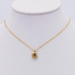 SS Gold-Plating Necklace - KN298078-HDJ