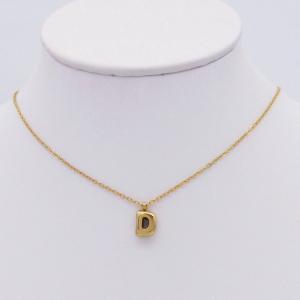 SS Gold-Plating Necklace - KN298079-HDJ