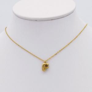 SS Gold-Plating Necklace - KN298081-HDJ
