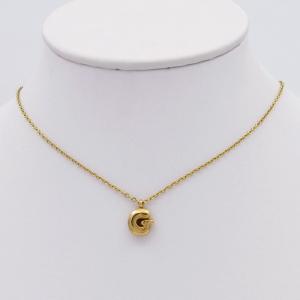 SS Gold-Plating Necklace - KN298082-HDJ