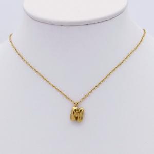 SS Gold-Plating Necklace - KN298083-HDJ