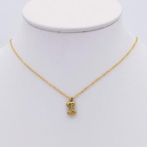 SS Gold-Plating Necklace - KN298084-HDJ
