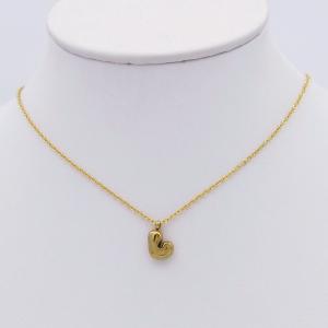 SS Gold-Plating Necklace - KN298085-HDJ