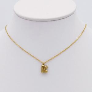 SS Gold-Plating Necklace - KN298086-HDJ