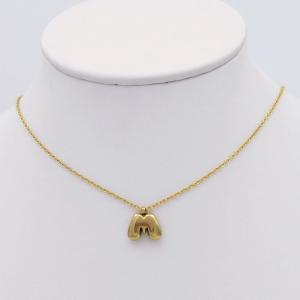 SS Gold-Plating Necklace - KN298088-HDJ