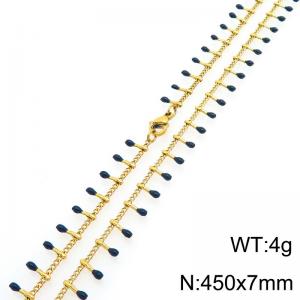 SS Gold-Plating Necklace - KN298360-Z