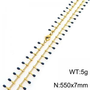 SS Gold-Plating Necklace - KN298362-Z