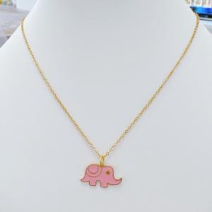 SS Gold-Plating Necklace - KN298539-SXSJ