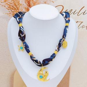 SS Gold-Plating Necklace - KN298557-SXSJ