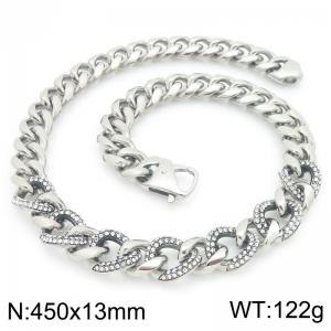 Stainless Steel Necklace - KN298841-Z