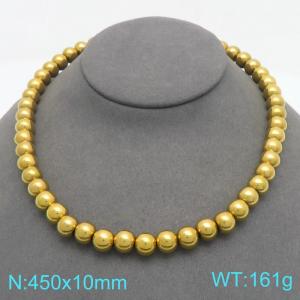 SS Gold-Plating Necklace - KN298873-Z