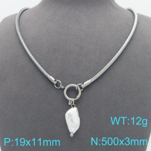 Stainless Steel Necklace - KN299177-Z