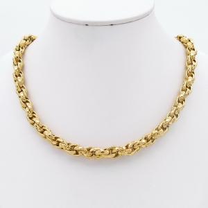 SS Gold-Plating Necklace - KN299507-SP