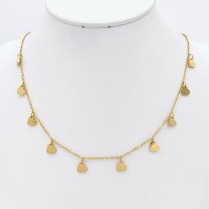 SS Gold-Plating Necklace - KN299508-SP