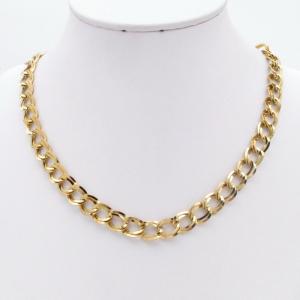 SS Gold-Plating Necklace - KN299509-SP