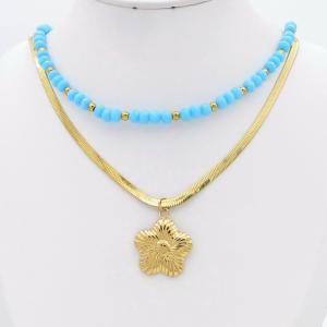 SS Gold-Plating Necklace - KN299511-SP