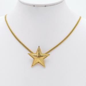SS Gold-Plating Necklace - KN299512-SP